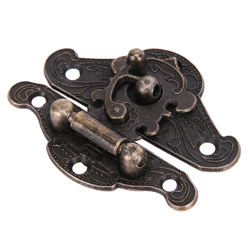 High Quality Antique Bronze Hasp Latch Jewelry Wooden Box Lock