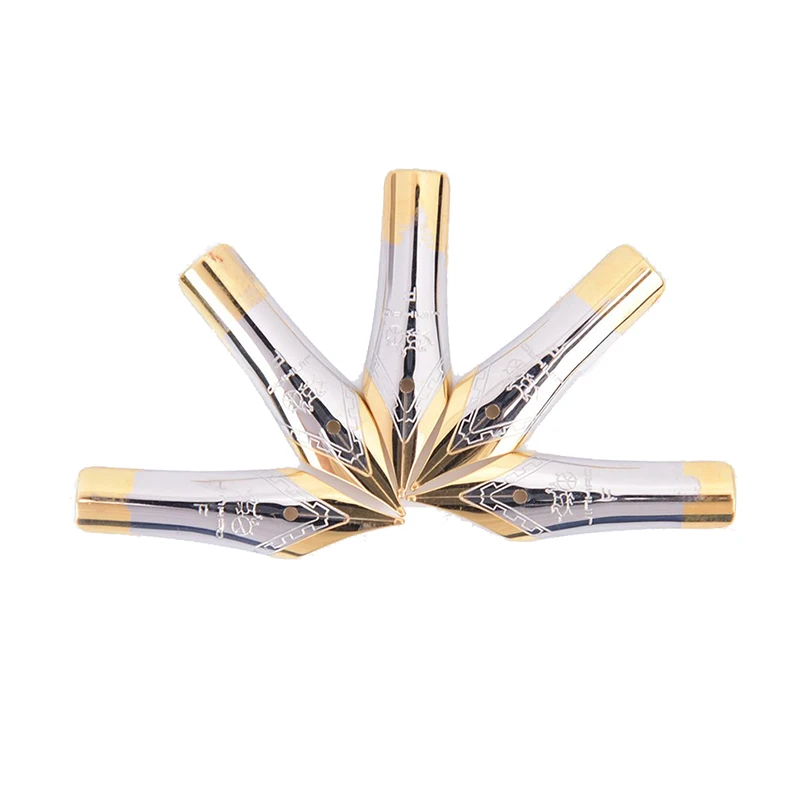 

1pc Diy X165 X500 Simple Replacement Standard Fountain Pen Nib Stainless Steel Straight Tip For Jinhao Silver Gold