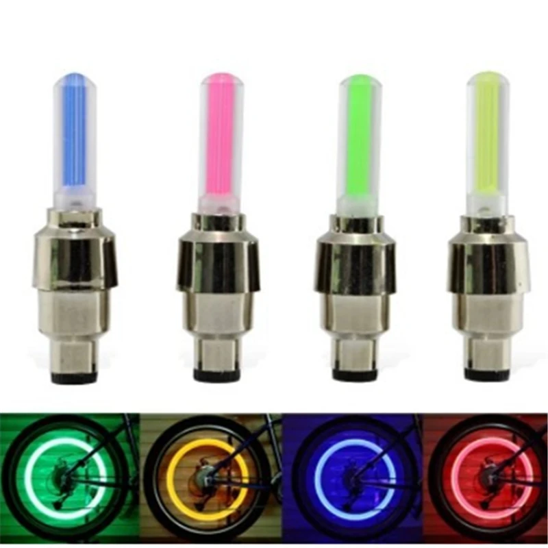 

Bicycle Light Including Battery Mountain Road Bike Bicycle Lights LEDS Tyre Tire Valve Caps Wheel Spokes LED Light