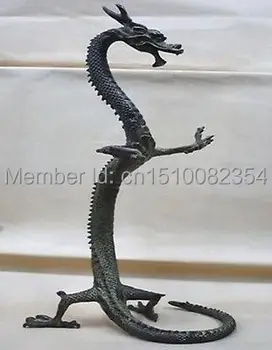

exquisite bronze Chinese dragon statue Figures 17"Height