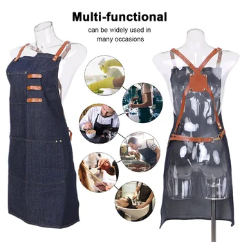 

Fashion Hair Salon Kitchen Cooking Barber Apron Tools Professional Working Apron for Hair Cutting Styling Barber Apron