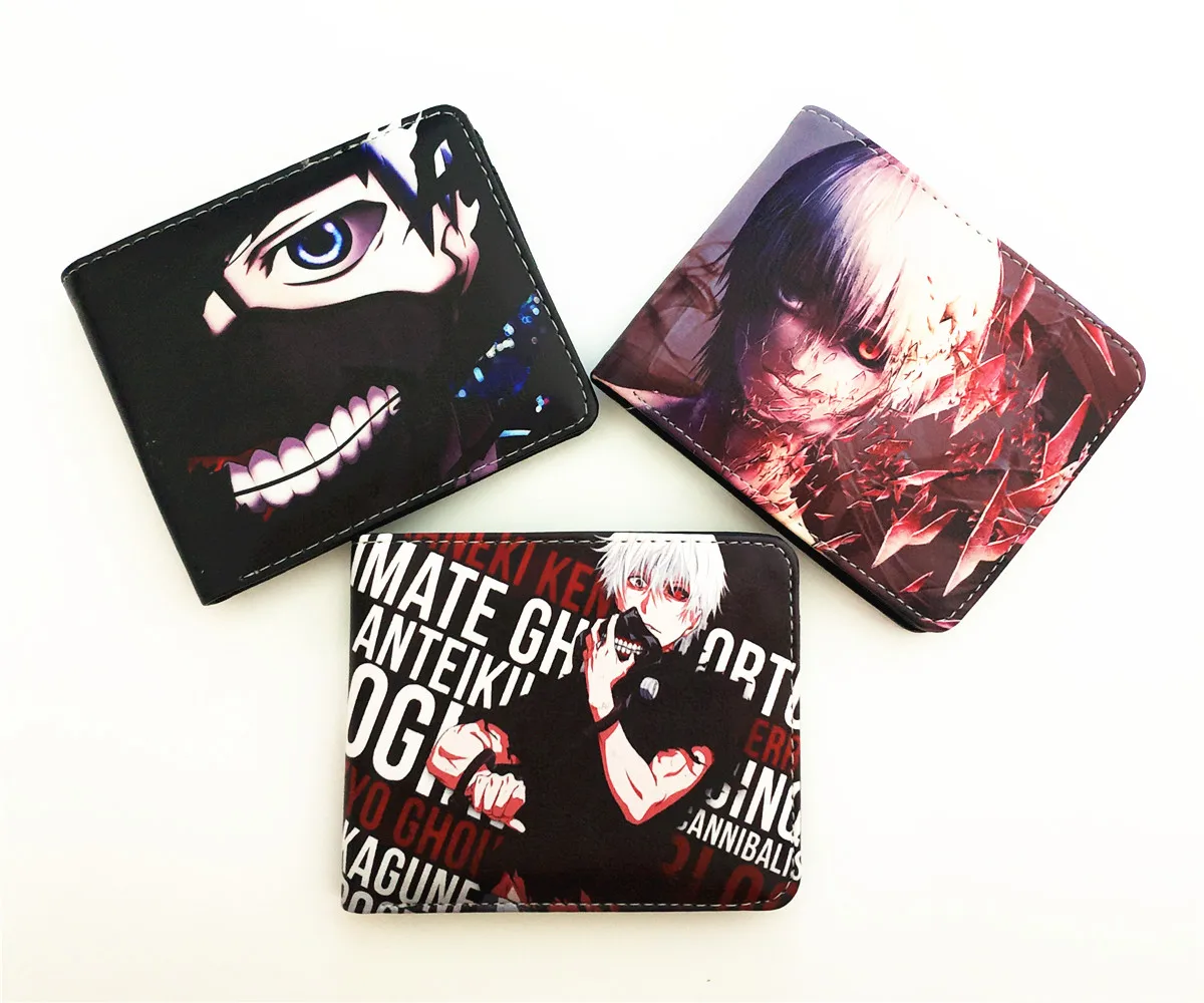 Anime Tokyo Ghoul Series Men Wallet Faux Leather Coin Purse Unisex