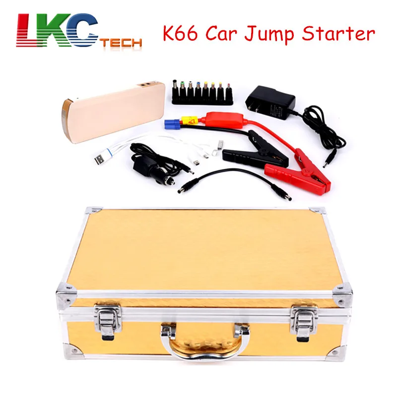 

High Quality K66 Car Charger Portable Bank Car Jump Starter 18000mAh Power Bank Starter with Multi-function + Carry Case