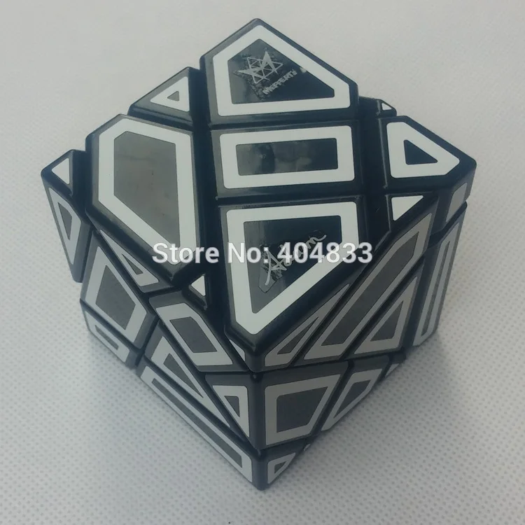 Shengshou сенгсо Баи няо Чао Фэн головоломка stickerless/Ghos Cube/5 мм 216 шт Neo gold - Цвет: Mefferts Ghost WH