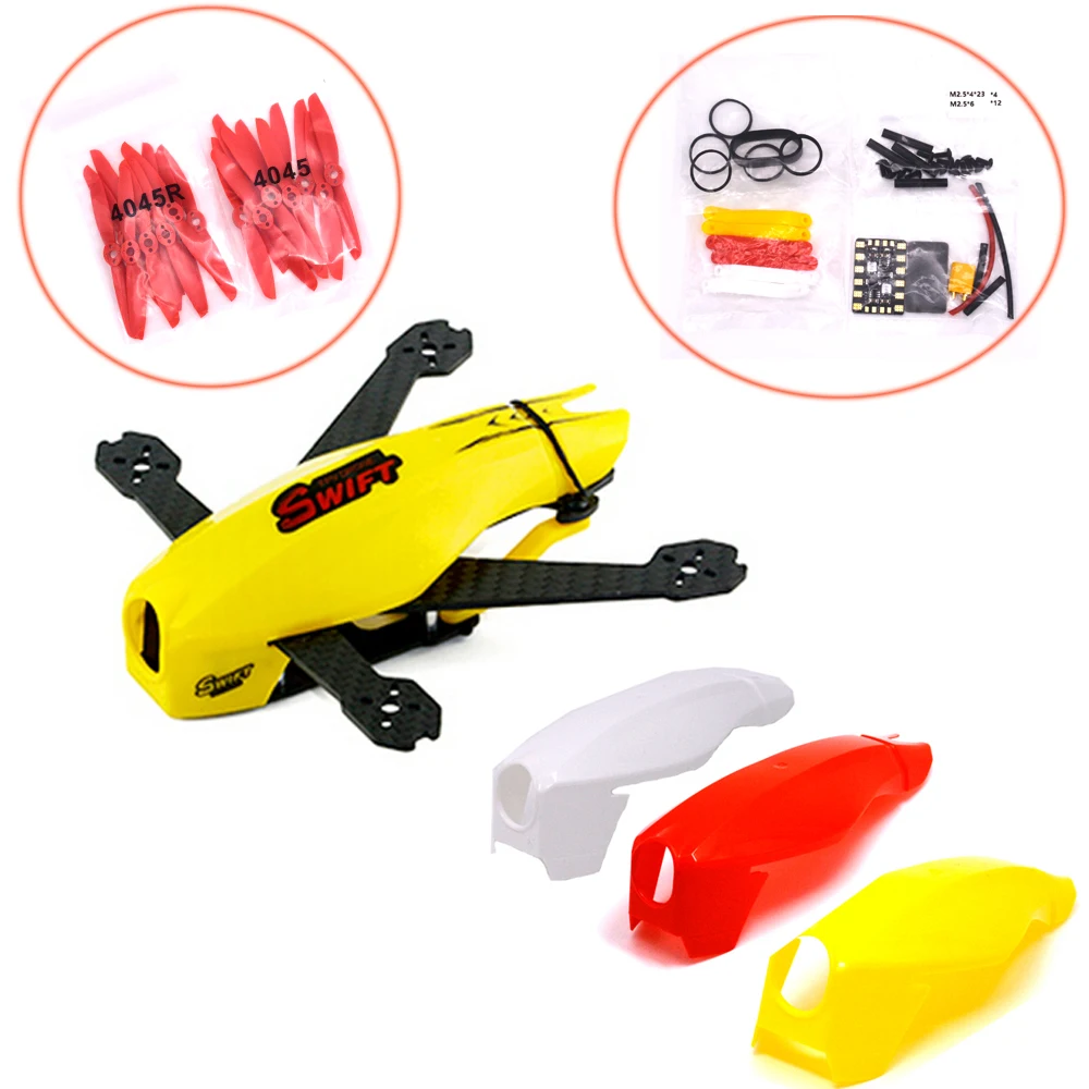 Kingkong SWIFT 135 165 Крышка для квадрокоптера для гоночного FPV самолета - Цвет: 165 kit