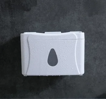 

1PC Multi Funtion Mobile Holer Paper Holder Bathroom Tissue Box Waterproof Plastic Toilet Paper Box Toilet Paper Box NG 002