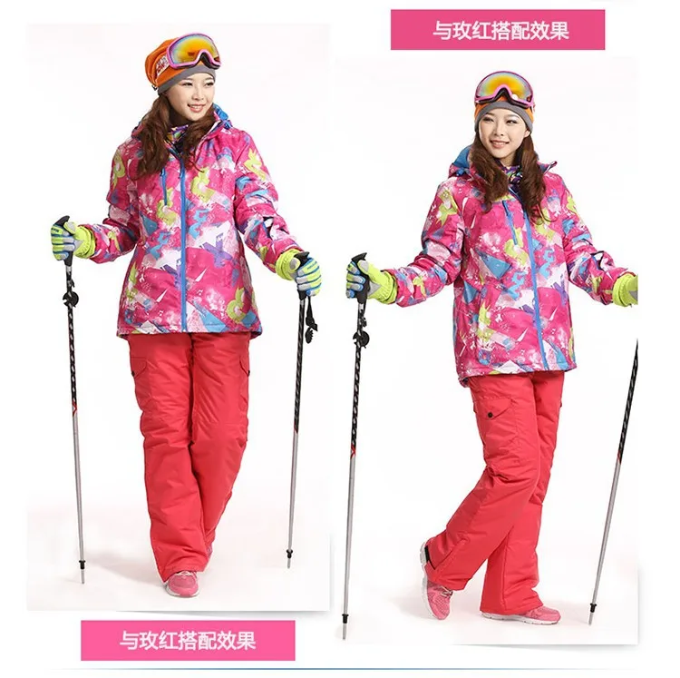 Высокое качество Для женщин Открытый лыжные брюки лыжные Штаны водонепроницаемый и ветрозащитный Для женщин зимние штаны Открытый Штаны
