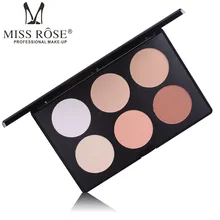 Мисс Роуз матовый порошок тональный крем отбеливающий масло-Contral водонепроницаемый осветить длительный палитра для лица Минеральная прессованная пудра