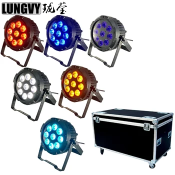 

Free Shipping Flightcase Packing 6pcs/Lot IP65 Waterproof 9X18W 6in1 Battery Powered Wireless DMX Stage Lighting Led Par Light
