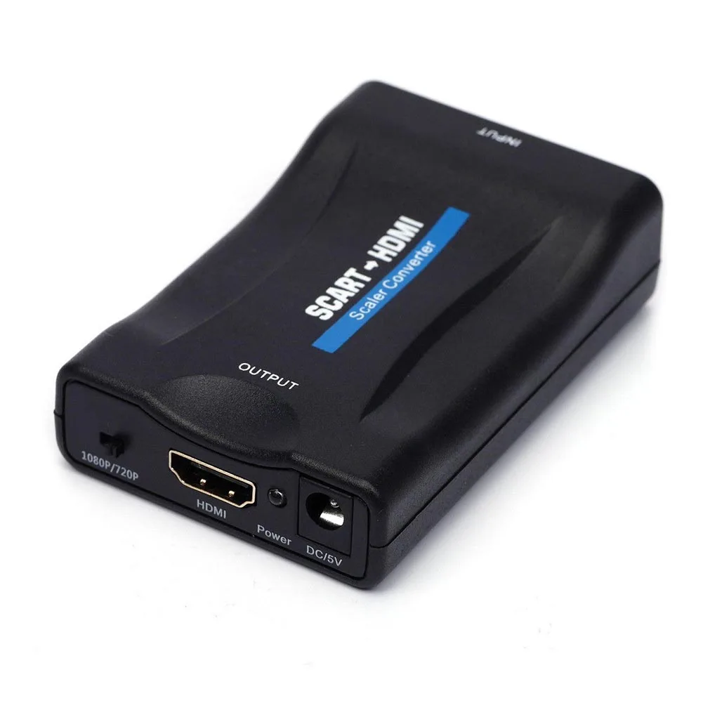 Новейший из scart в HDMI конвертер аудио видео адаптер для 1080 P HDTV STB Sky Box EM88