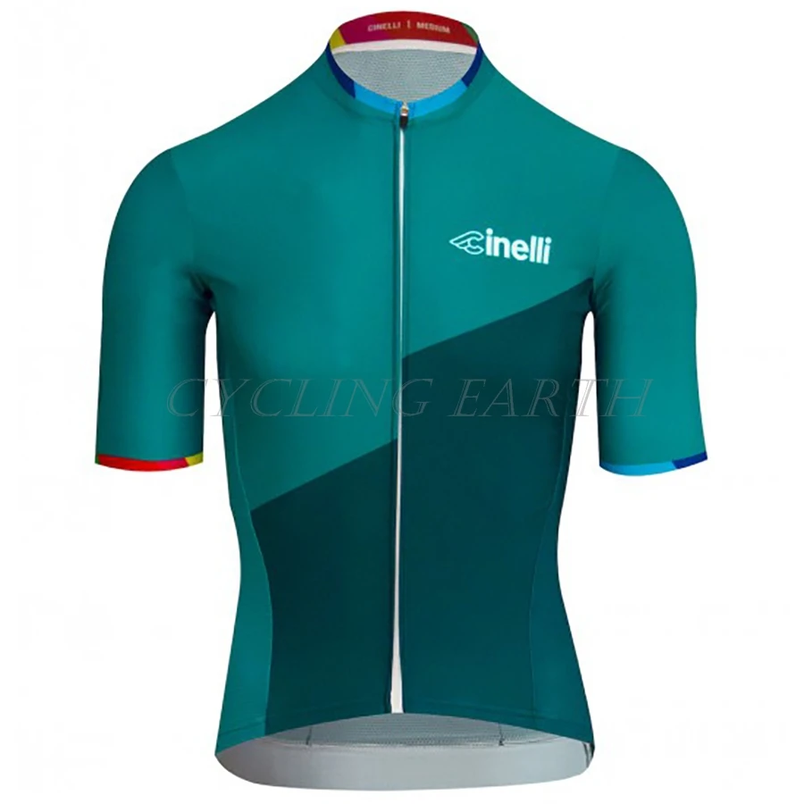 CINELLI Cycling Clothes Set Short sleeve Jersey and bib shorts Kit Summer Men bike clothing MTB Ropa Ciclismo clothing#8 - Цвет: Jersey