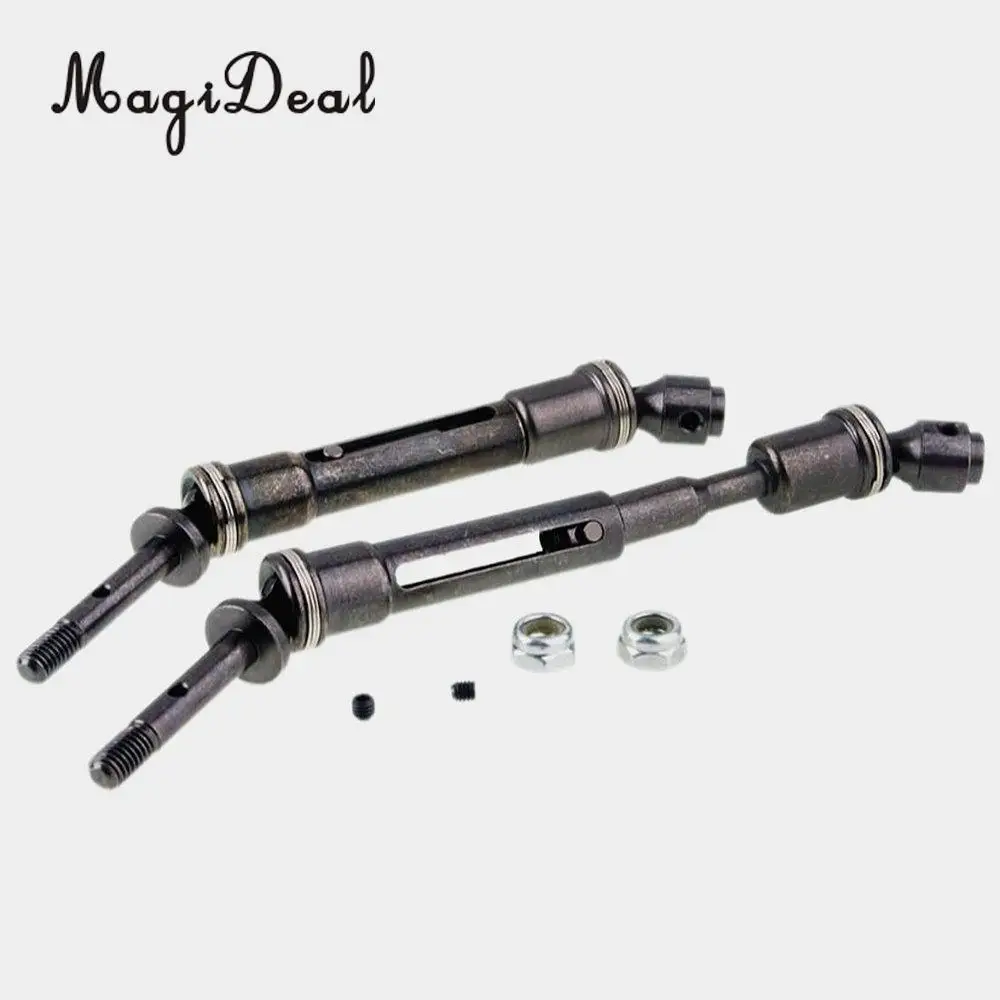 MagiDeal 4x Aluminum Alloy Front Rear Universal Drive Shaft Dogbone for Traxxas Slash 1/10 SLA017 4X4 HQ727 Short Truck  3Kinds