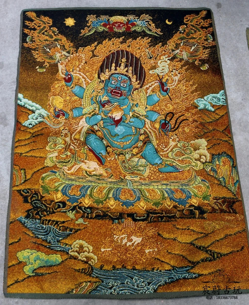 

Crafts statue Embroidery Tibetan Buddhism Nepal Thangka Brocade Paintings