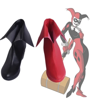 

Batman Cosplay Batman Harley Quinn Cosplay Shoes Boots Wedge Heel Custom Made