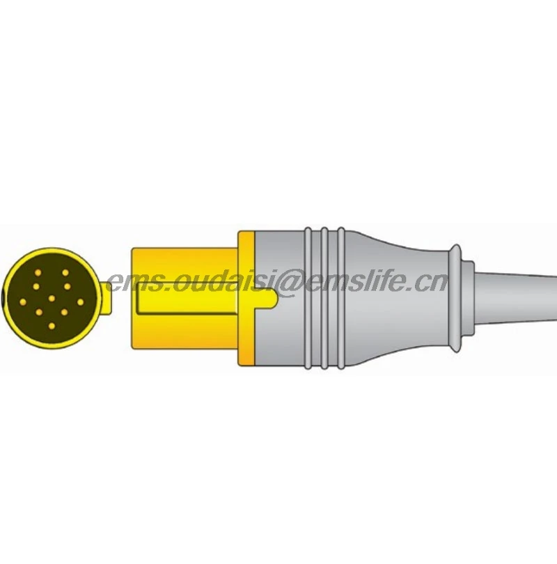 Hellige 10pin SPO2 разъем SPO2 датчик для монитор пациента