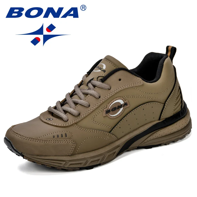 BONA/Новинка года; Мужские дышащие кроссовки; zapatillas hombre; уличные спортивные кроссовки; легкие кроссовки для ходьбы; Мужская обувь для бега