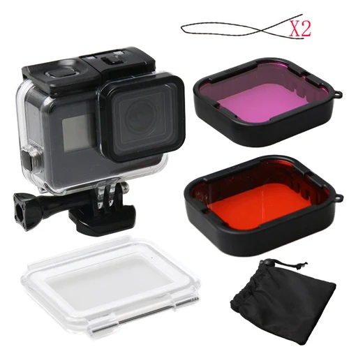 40 м подводный водонепроницаемый чехол для GoPro Hero 5 Black Go Pro 6 7 камера Дайвинг Корпус