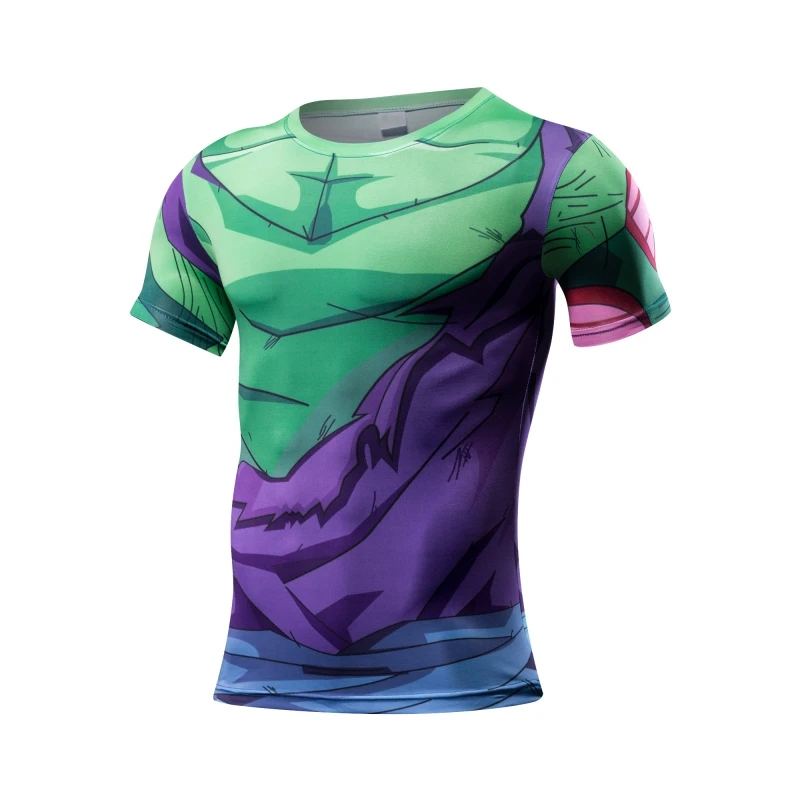 

2019 cartoon dragon ball short sleeve T-shirt for men o collar T-shirt printed casual personality comfortable fitness clothes