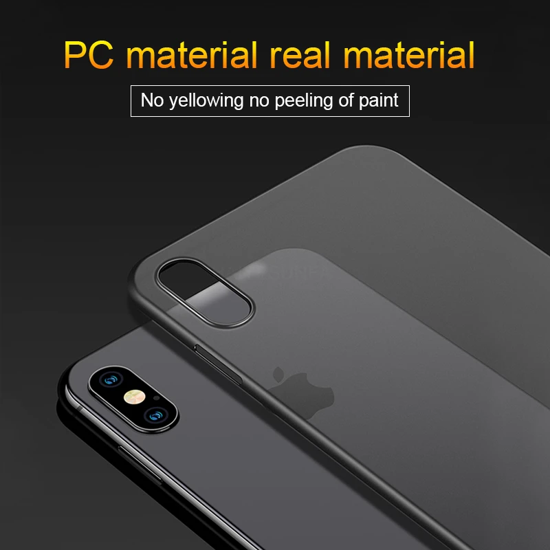 Роскошный ударопрочный Ультратонкий чехол 0 22 мм для IPhone 7 6 6s 8 Plus мягкий X XS Max XR