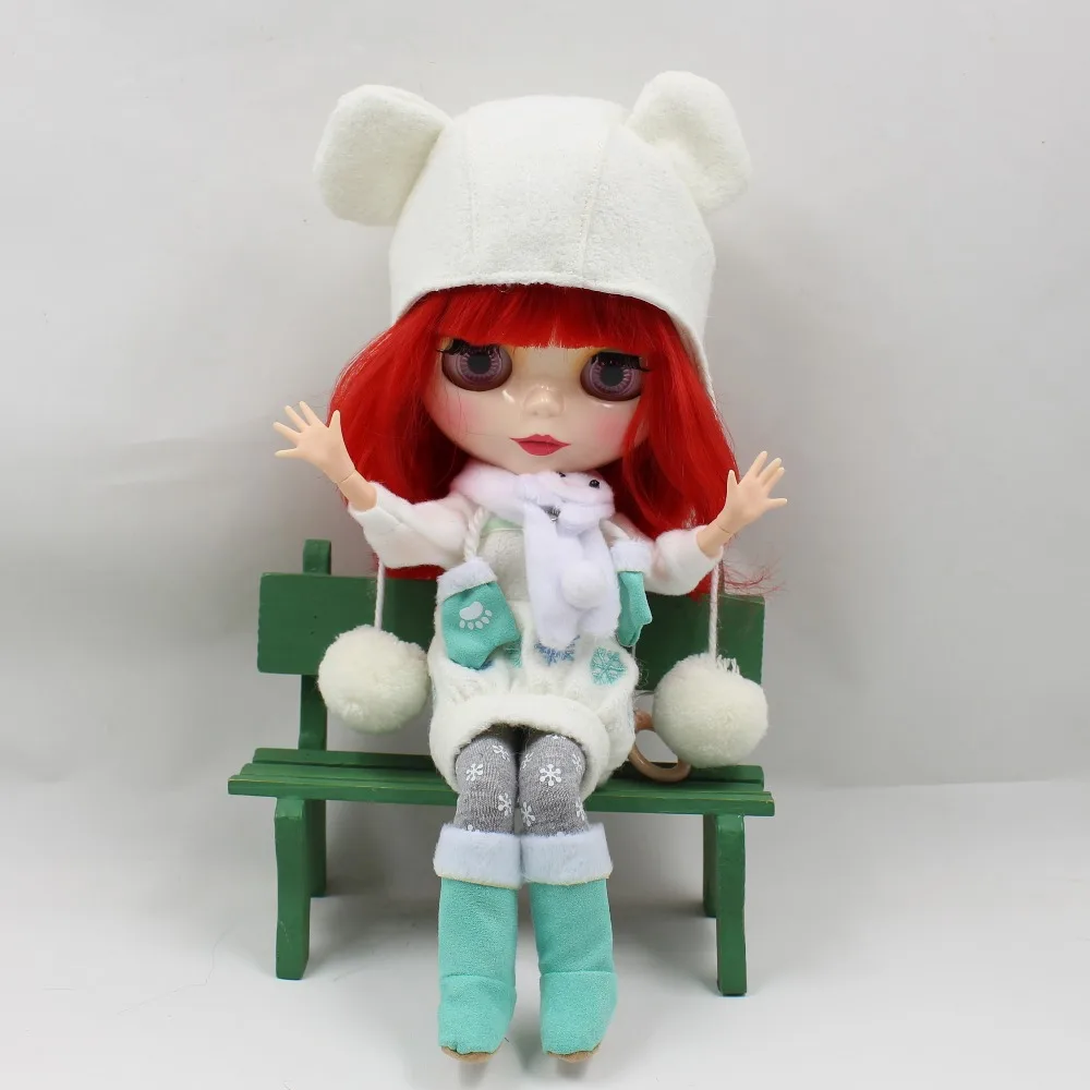 Фабрика ICY искусственная игрушка короткие красные волосы Сияющее лицо шарнирное