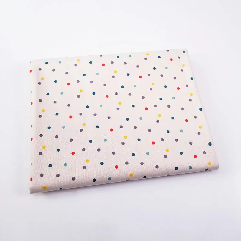 

1pcs Colorful Dots 100% Cotton Fabric for Home Textile Cushions Sewing Baby Quilts Fabric Home Decoration Material 50x40cm