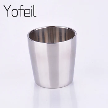 

1Pcs 175ml Camping Cup Outdoor Stainless Steel Camping Mug Whiskey Milk Cup tourist tableware outdoor Cooking Hiking Accessories