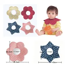 Детские нагрудники хлопка четыре Слои Водонепроницаемый слюни Полотенца поворотный snap восьмиугольная круговой риса Детские нагрудник отрыжка