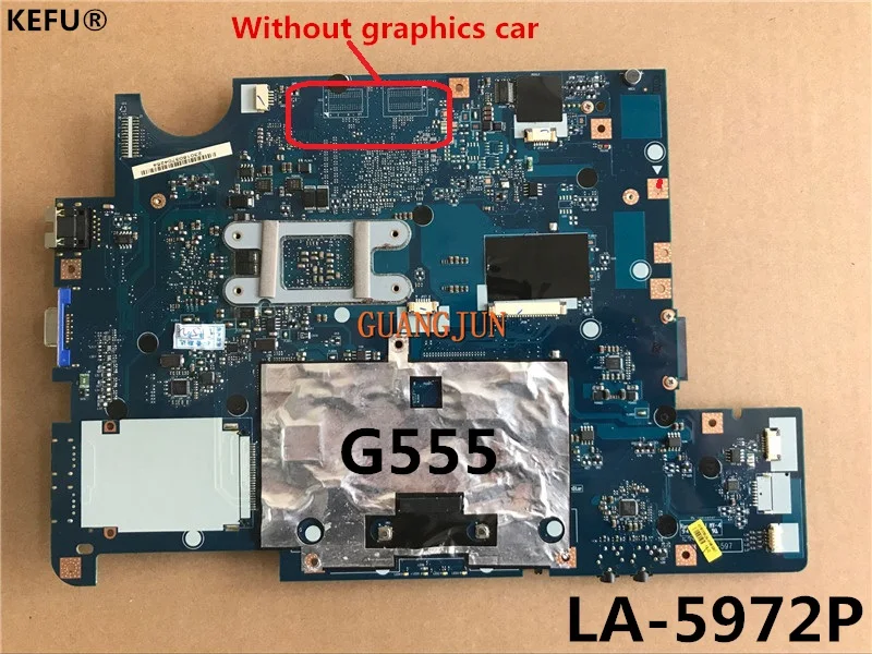 KEFU Для lenovo G555 материнская плата LA-5972P полностью протестирована