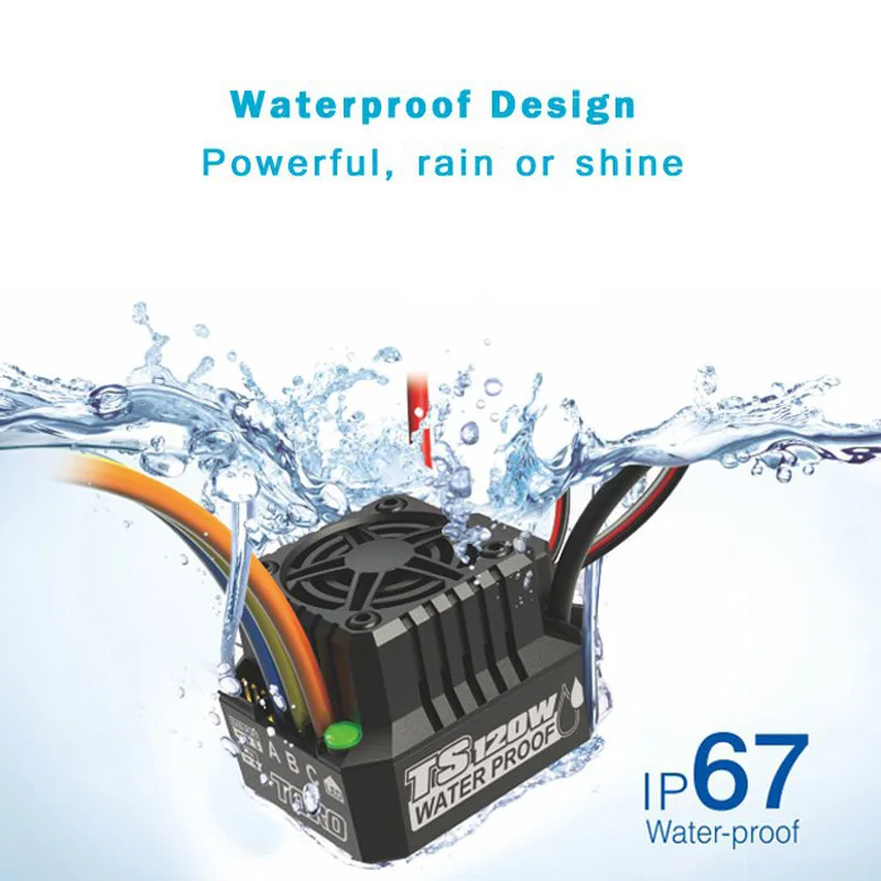 

Spare Part SKYRC TS120W IP67 motor Waterproof Brushless ESC for RC Car Quadcopter Accessories