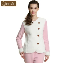 Qianxiu утолщаются Pyjama роковой удобная лоскутные пижамы
