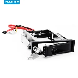 Support Mobile SATA I / II / III SSD/HDD dans une baie de 3.5 pouces à 5.25 Gb/s, Kit Anti vibration verrouillable, 6.0 pouces 