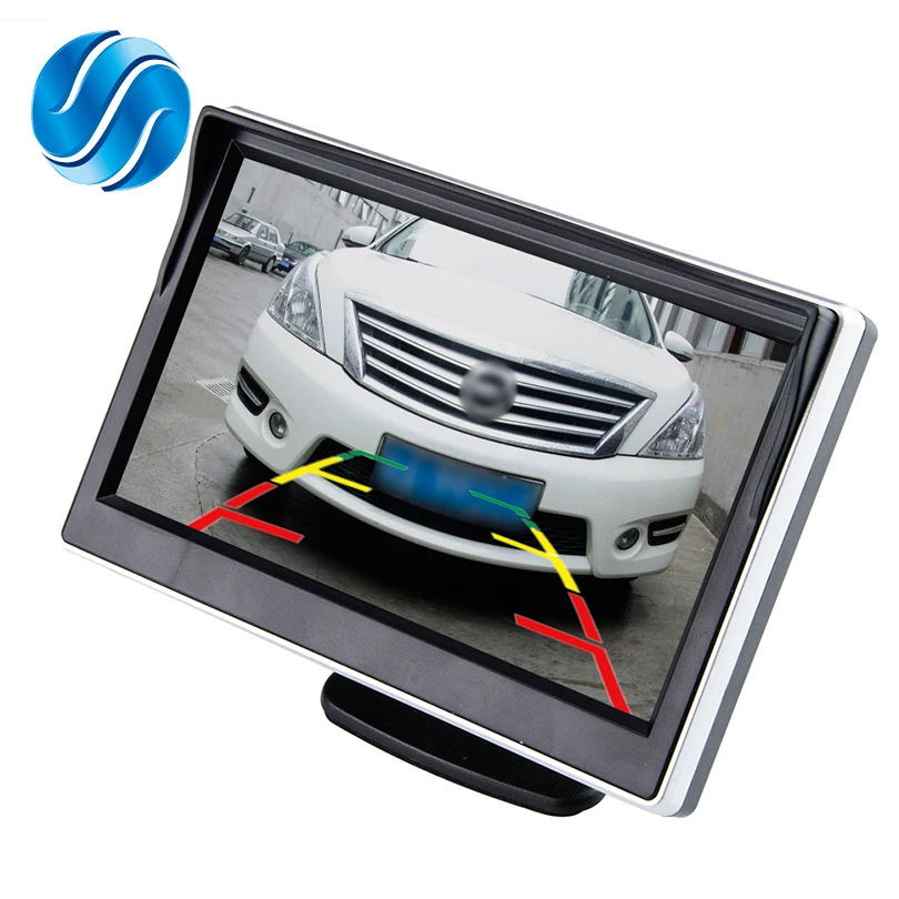 Автомобильный монитор TFT LCD 5 0 дюймов 800*480 16:9 экран 2 сторонний видео вход HD