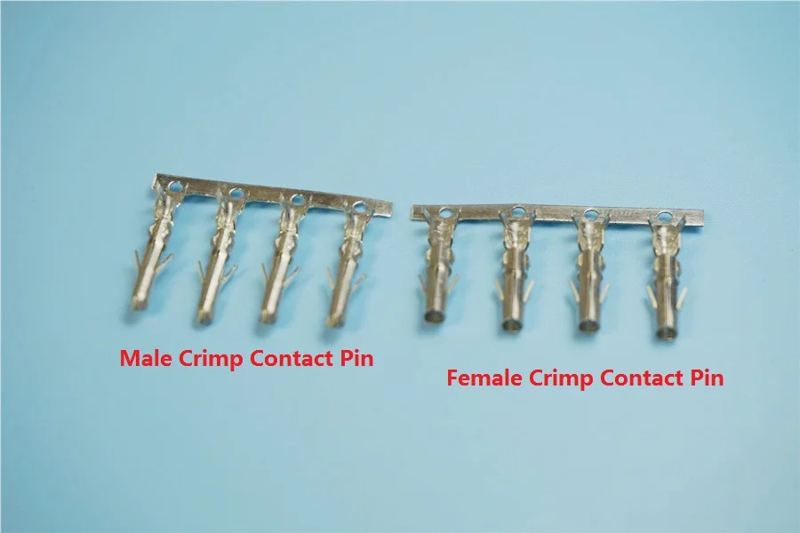 100 pcs Male / Female Crimp Wire Terminal Pins for 8981 IDE 4 Pin D ATX