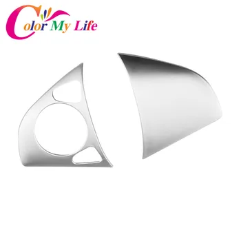

Color My Life Abs Chrome Car Steering Wheel Decoration Trim Sticker for Honda New City 2015 2016 2017 High-profile Accessories
