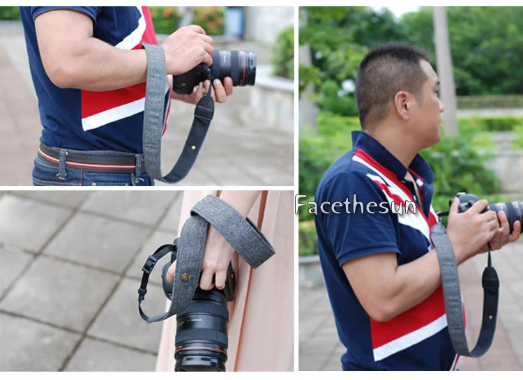 Vintage Camera shoulder strap neck belt for Canon Nikon LYN242-15