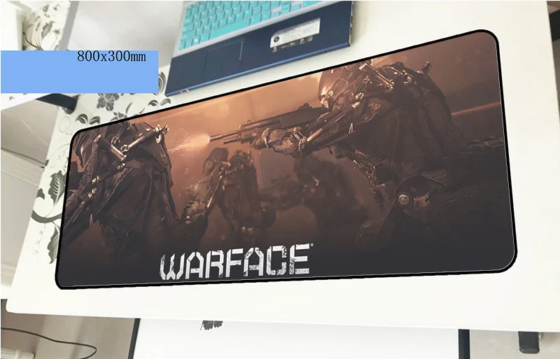 Warface коврик для мыши 80x30 см красивый игровой коврик для мыши большой геймерский коврик властный компьютерный стол padmouse клавиатура большие игровые коврики