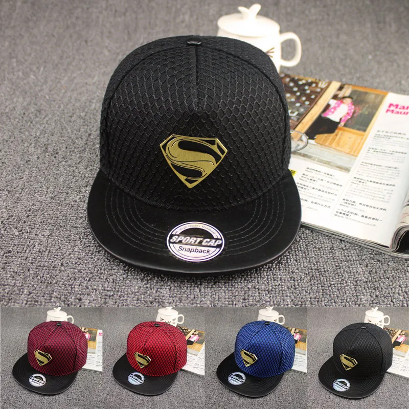 Prix pour Nouvelle arrivée 2015 été réglable Superman casquette de Baseball chapeau pour hommes femmes mode Super Man Hip Hop casquettes Snapback Caps Gorras Prix pour Nouvelle arrivée 2015 été réglable Superman casquette de Baseball chapeau pour hommes femmes mode Super Man Hip Hop casquettes Snapback Caps Gorras