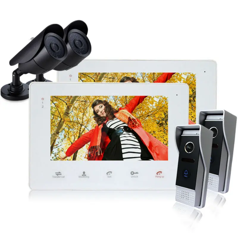 Homefong 7 Inch Color LCD Video font b Door b font Phone Intercom System font b