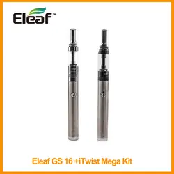100% Оригинальный Eleaf GS16 атомайзер и iTwist Мега аккумулятор набор Встроенный 800 мАч аккумулятор 2,6 мл eGo/510 резьба GS 16 электронная сигарета