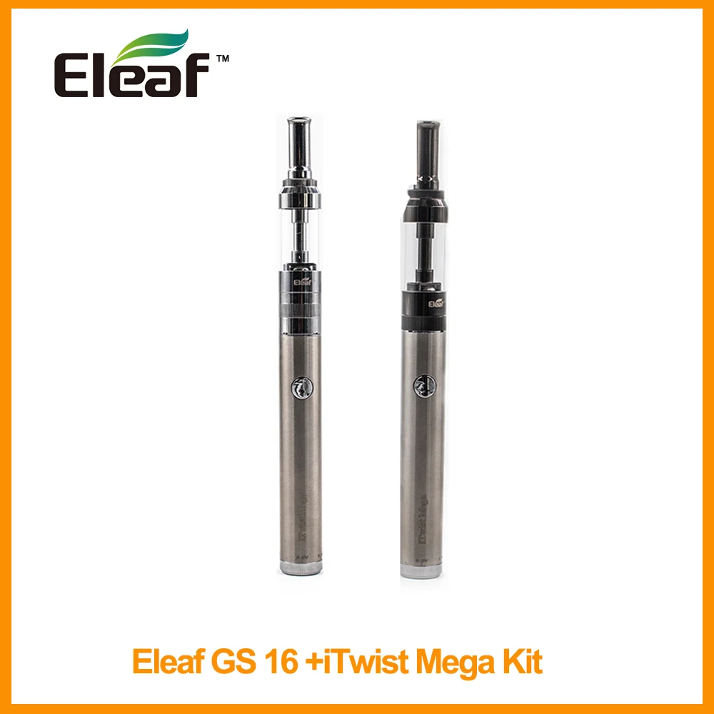 

100% Original Eleaf GS16 Atomizer And iTwist Mega Battery Kit Built in 800mAh Battery 2.6ml eGo/510 Thread GS 16 E-Cigarette