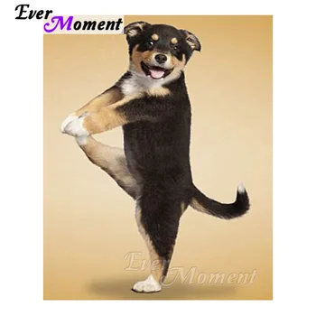 

Ever Moment Diamond Painting 5D DIY Dog Full Square Drill Picture Mosaic Rhinestones Diamond Embroidery Needlework S2F912