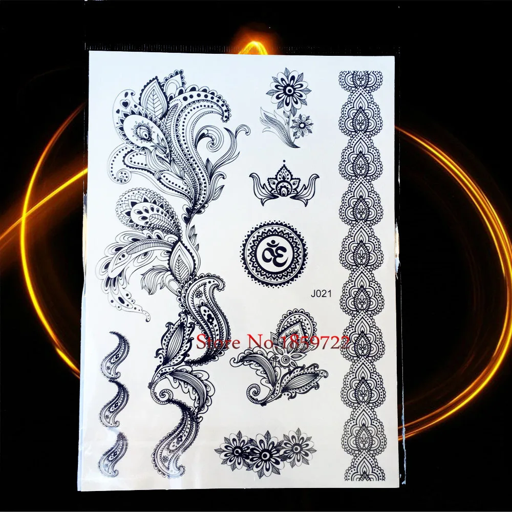 1 PC Kreatif Seni Tubuh Pria Wanita Henna Tato Tahan Air Lintas 1 PC Kreatif Seni Tubuh Pria Wanita Henna Tato Tahan Air Lintas