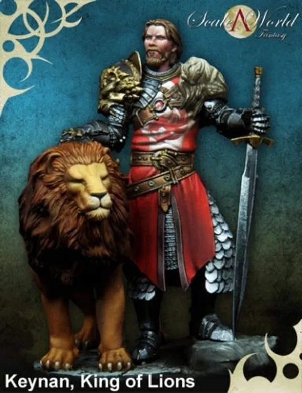 Kit Non Verniciato 1/24 75Mm Soldato Keynan King Of Guardian Fantasy 75Mm Resina Figura Kit Garage In Miniatura