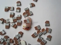 RC71 30pcs Cute Chocolate Shape Nail Resin Decoration Outlooking 1