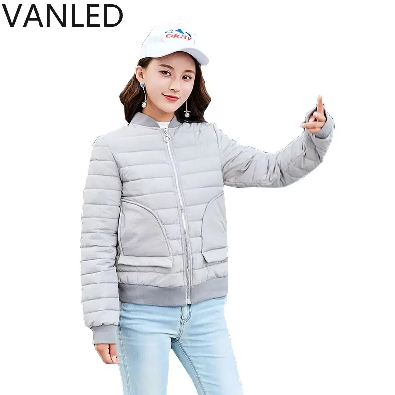 

2017 New Time-limited Full Zipper Broadcloth Womens Winter Jackets And Coats Winter Cotton Jacket Women Fashion Clothing Small