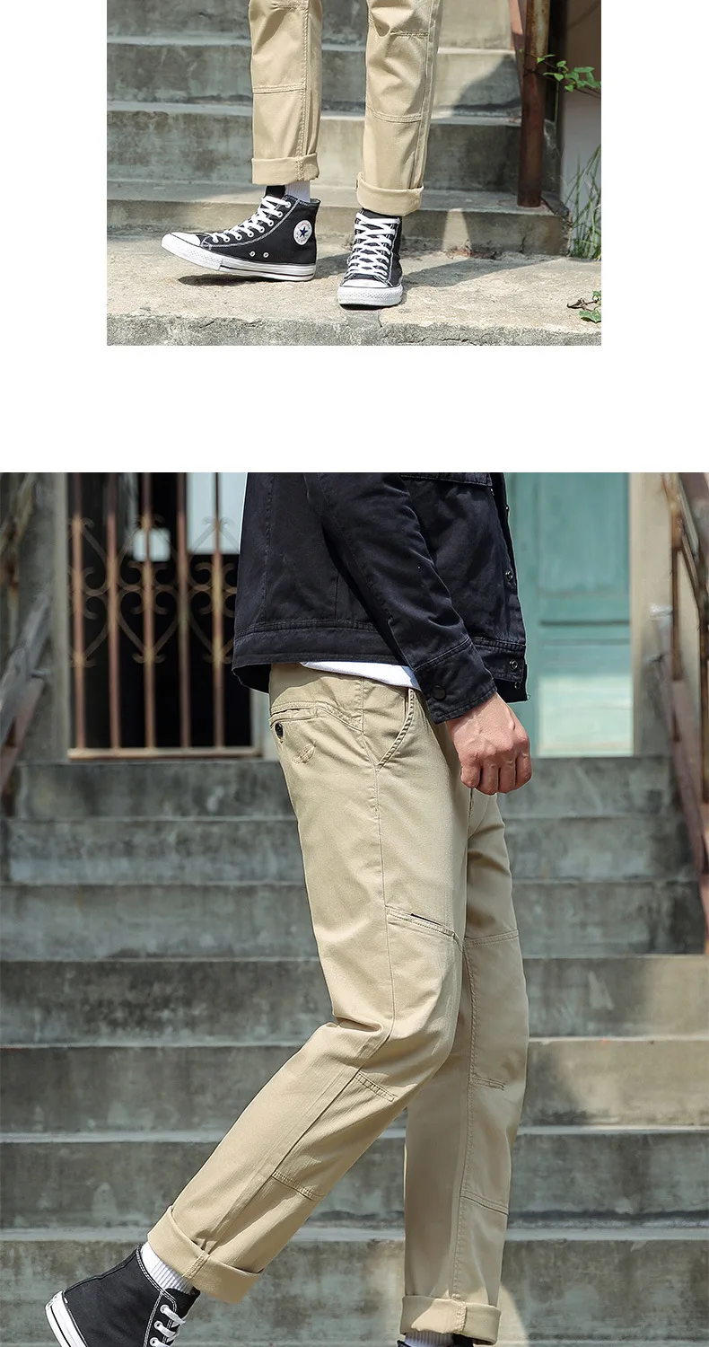 Для мужчин s Modis прямые штаны хлопковые свободные штаны Большой тренд японский мотобрюки четыре сезона модные корейские брюки для девочек