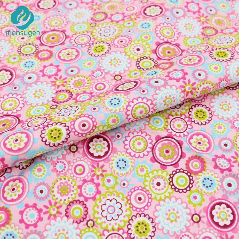 

5 Colors Can Choose 1 Yard Colorful Floral Cotton Fabric for Patchwork Quilting Sewing Tissue DIY Crafts Textile