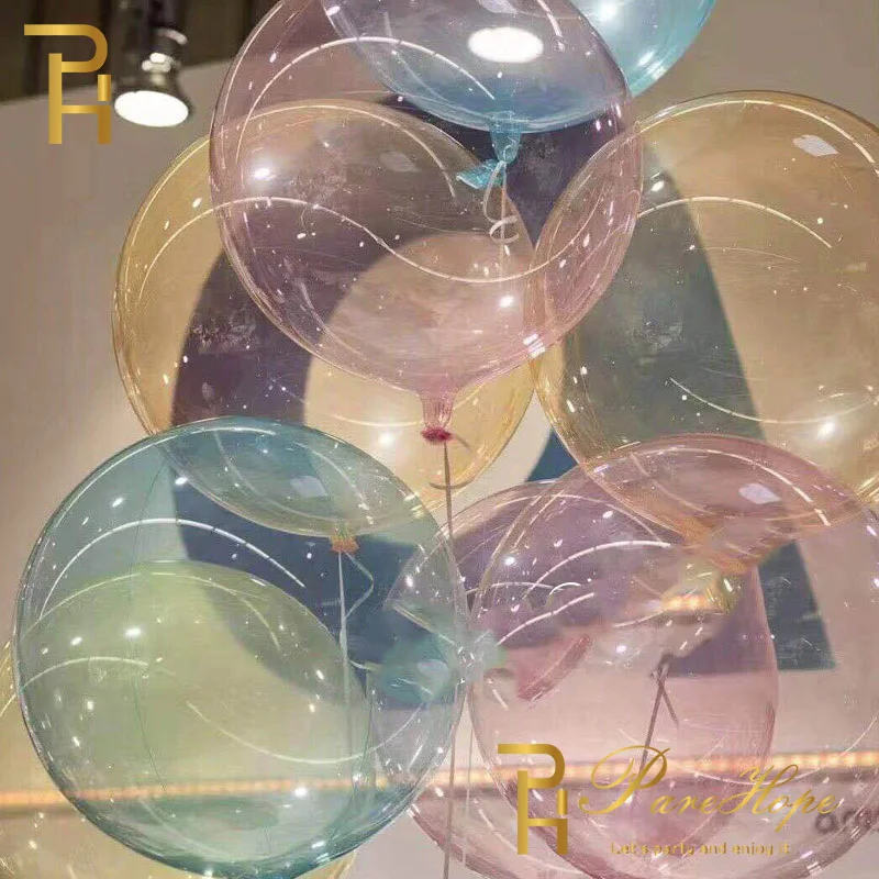 36 дюймовый цветной BoBo прозрачные воздушные шары с украшением в виде кристаллов чистый надувной шар День рождения свадебных украшений поставки Пол раскрыть