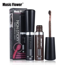 Music Flower Бренд Крем-краска для бровей водостойкий макияж для глаз стойкий натуральный Цвет коричневым оттенком корректор для бровей гель Косметика