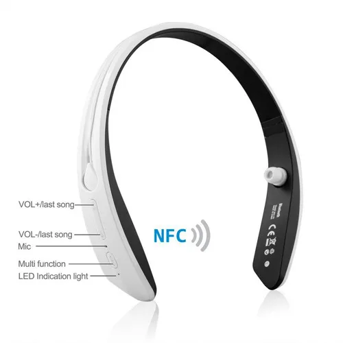 Wireless A2DP Bluetooth Stereo Headphone Sport Headset Ring Collar Earphones Earbuds With Mic Handsfree For Smartphones PC PS3 Wireless A2DP Bluetooth Stereo Headphone Sport Headset Ring Collar Earphones Earbuds With Mic Handsfree For Smartphones PC PS3
